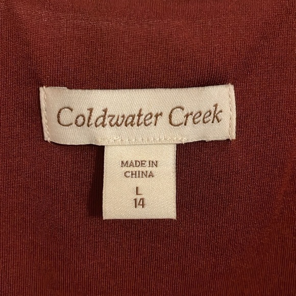 Coldwater Creek Women's L 14‎ Beaded Sequins Burgundy Sleeveless Tank Top Blind - Picture 3 of 15